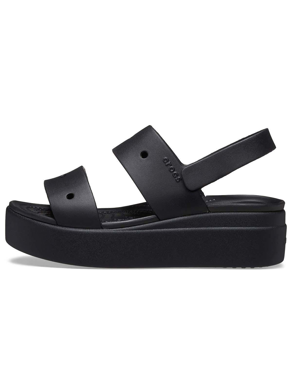 Sandalia Crocs Mujer Plataforma Brooklyn Negro-1