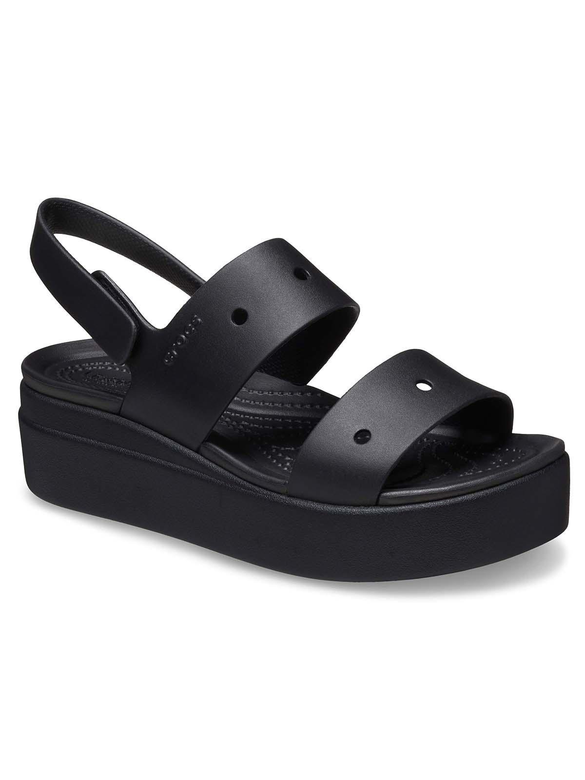 Sandalia Crocs Mujer Plataforma Brooklyn Negro-5