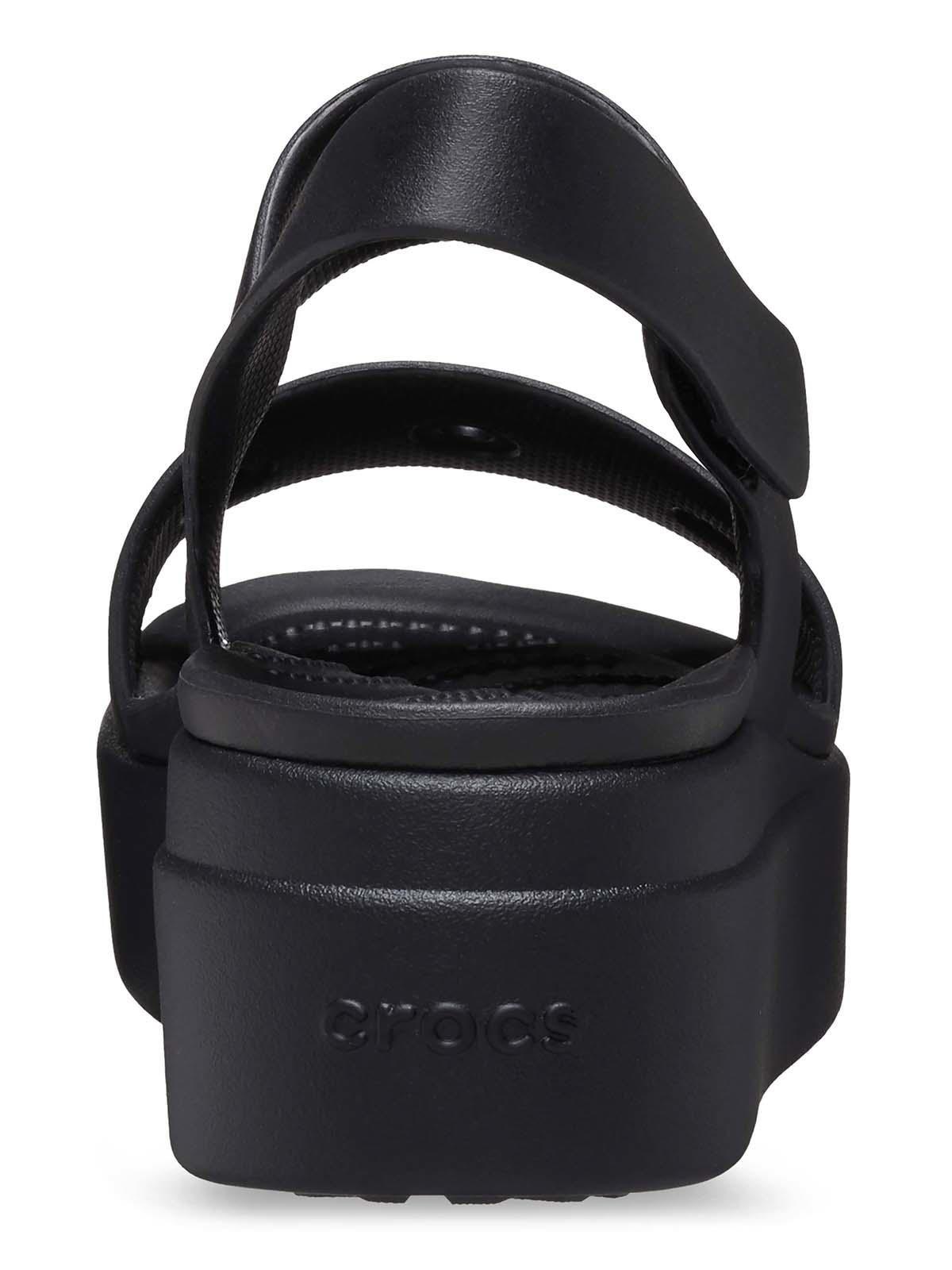 Sandalia Crocs Mujer Plataforma Brooklyn Negro-6