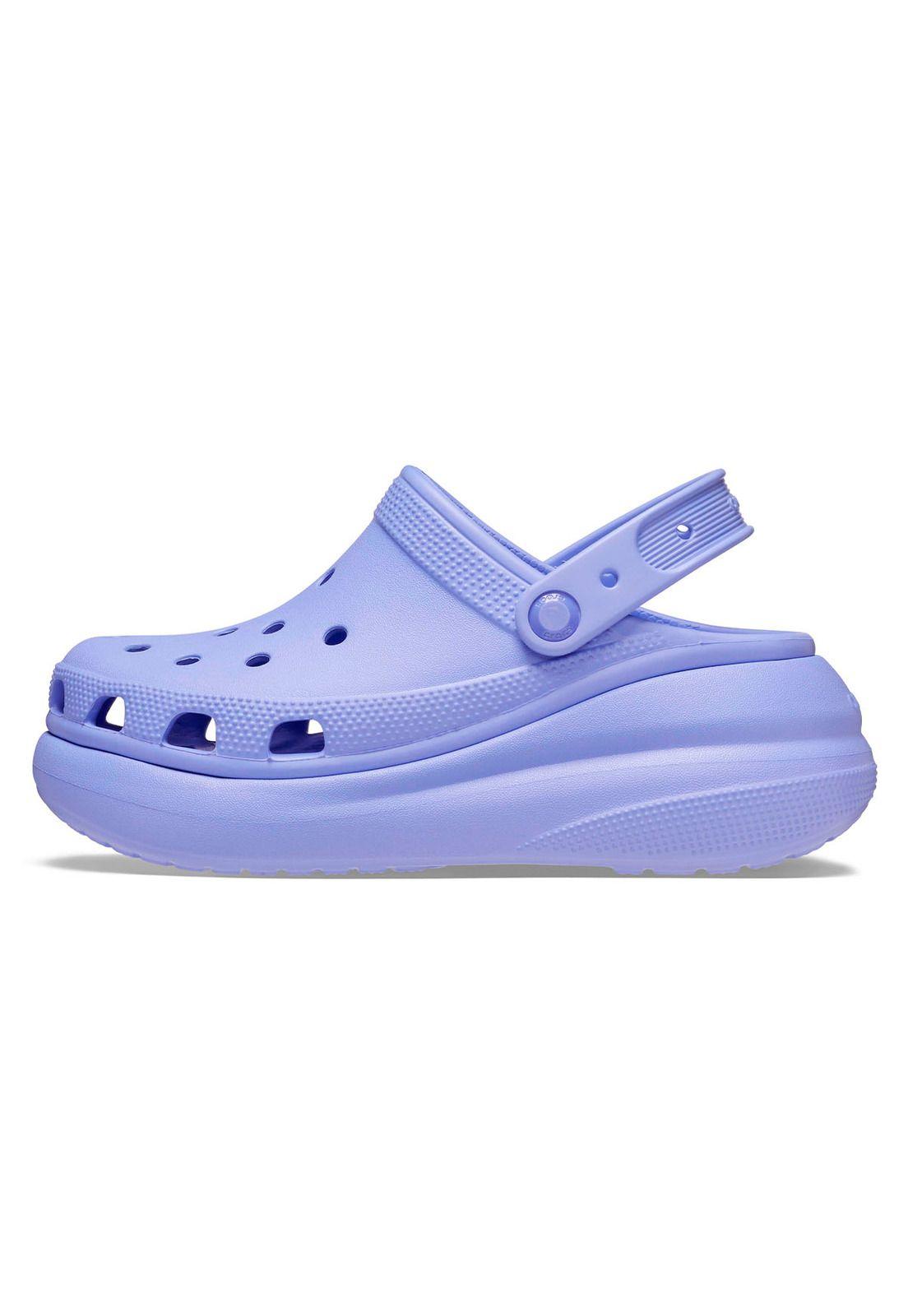 Zueco Crocs Mujer Crush Clog Morado-1