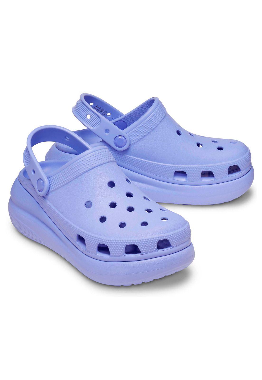 Zueco Crocs Mujer Crush Clog Morado-3