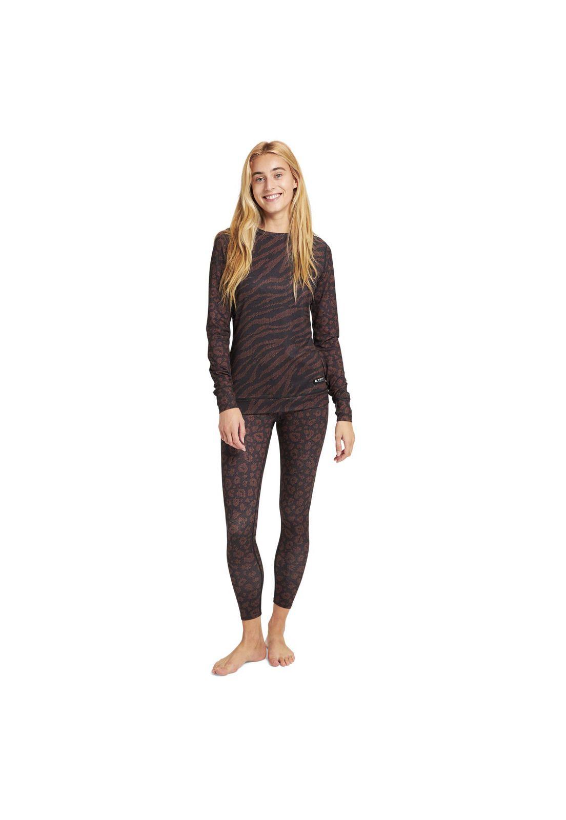 Polera Primera Capa Mujer Midweight Crew Café-1