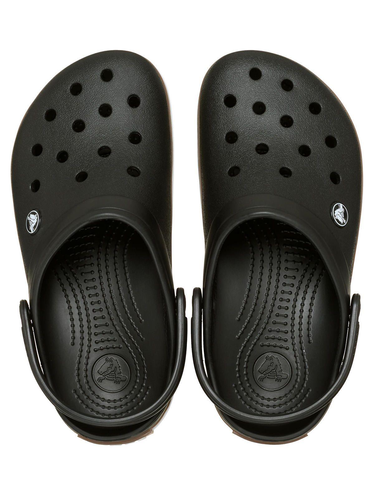 Zueco Unisex Crocband Gum Clog Negro-4