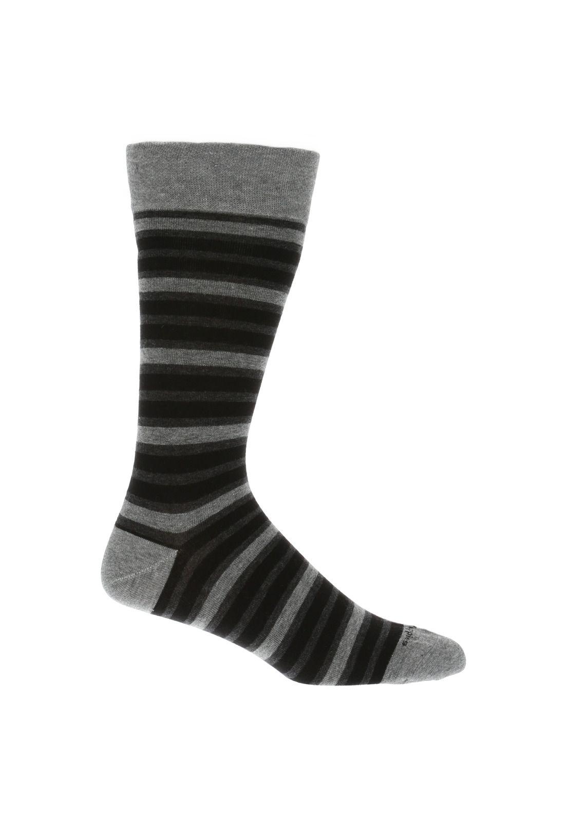 Calcetín Hombre I23H Pack Stripe Negro-2