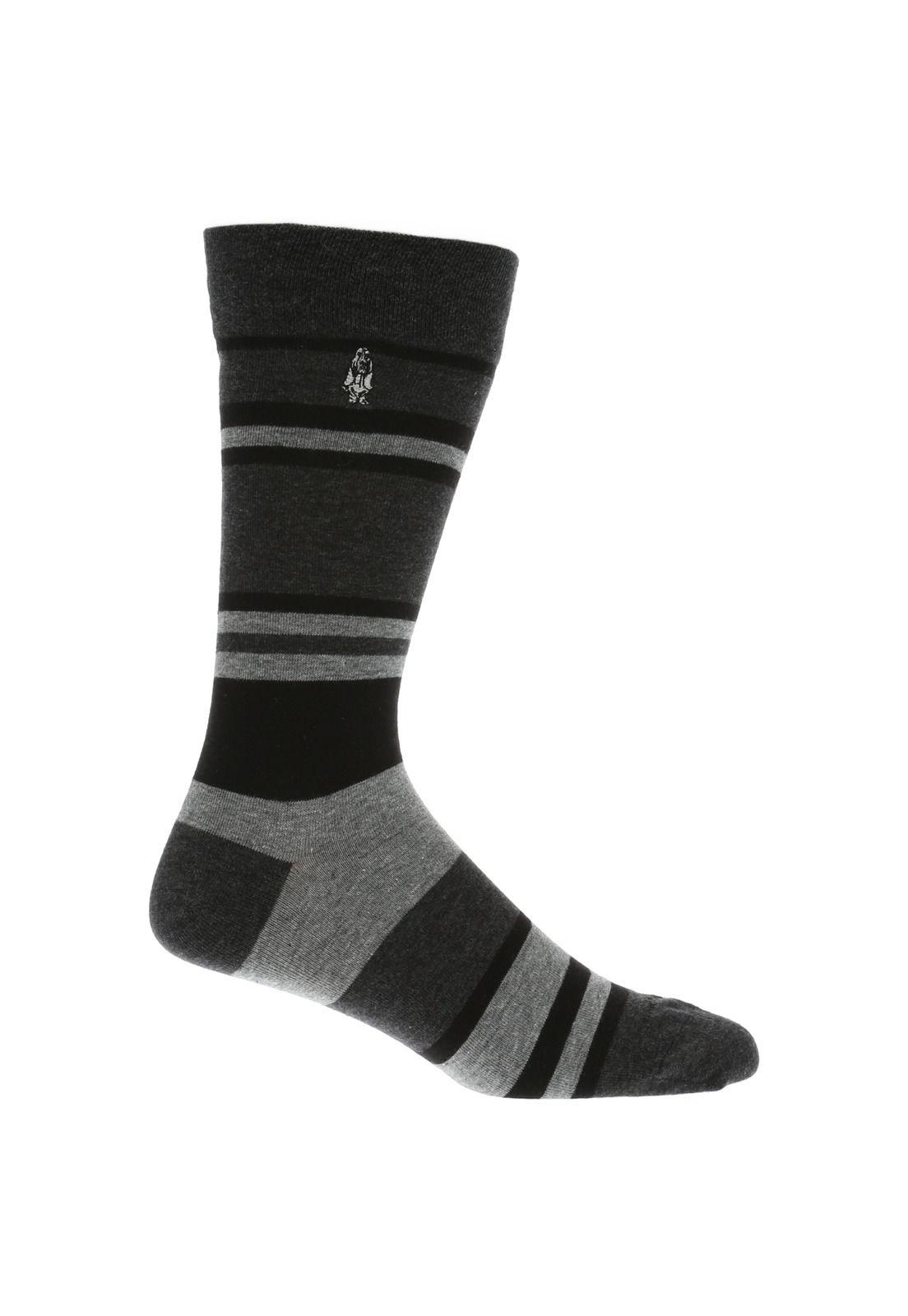 Calcetín Hombre I23H Pack Stripe Negro-3