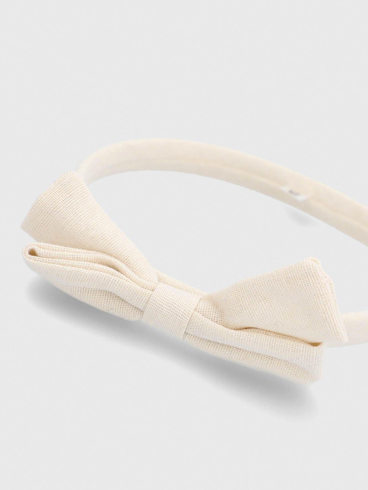 Cintillo Algodón Niña Headband Beige-4
