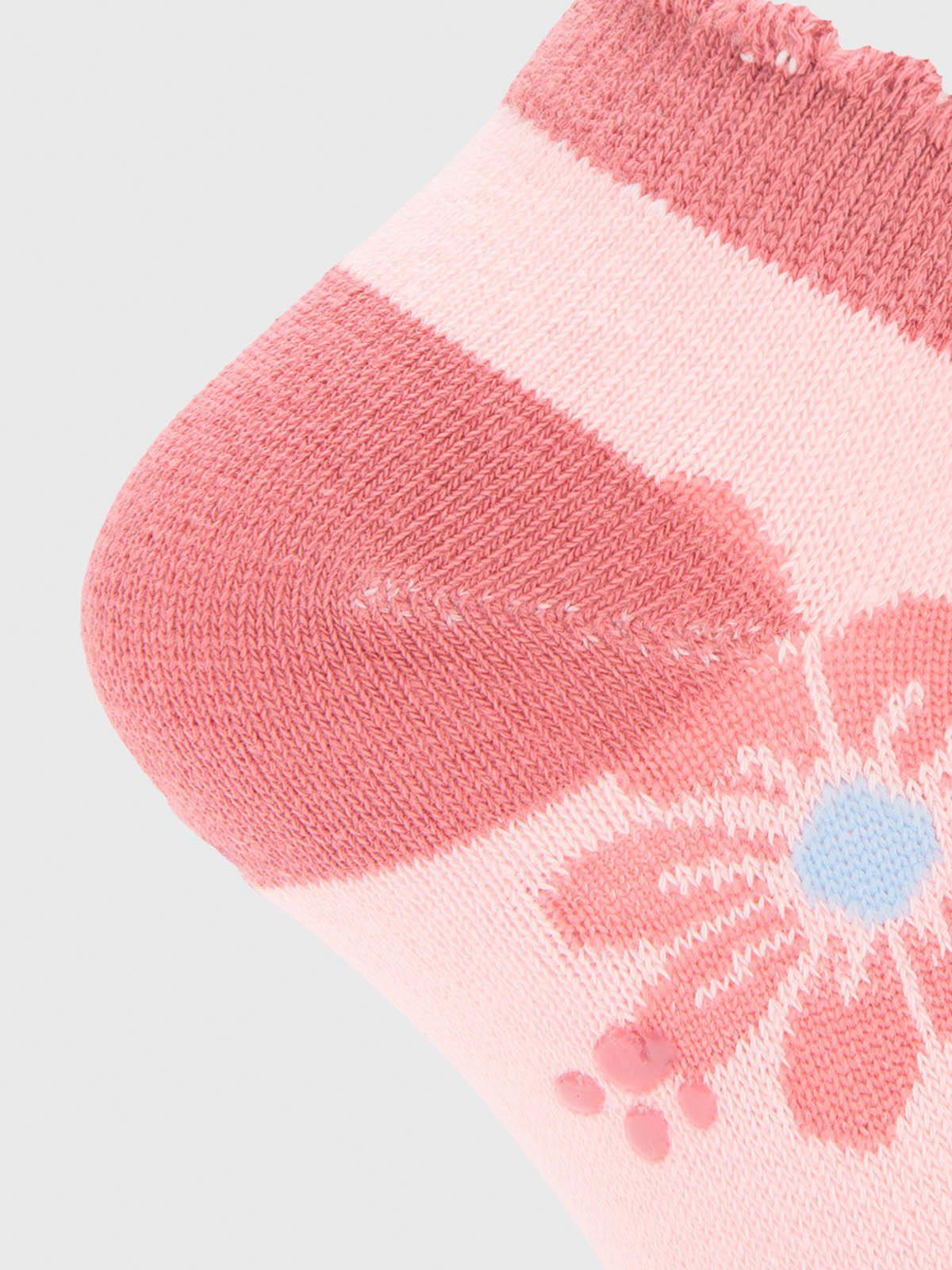 Calcetin Algodón Niña Ped St Flor Rosado-3