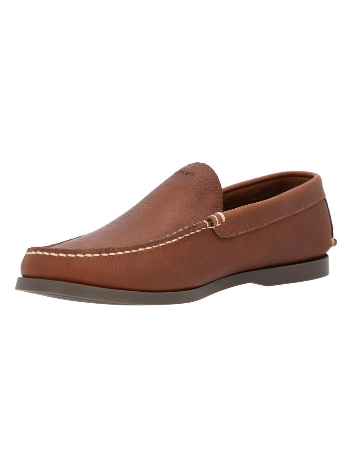 Mocasin Cuero Hombre Boat Shov Café-4