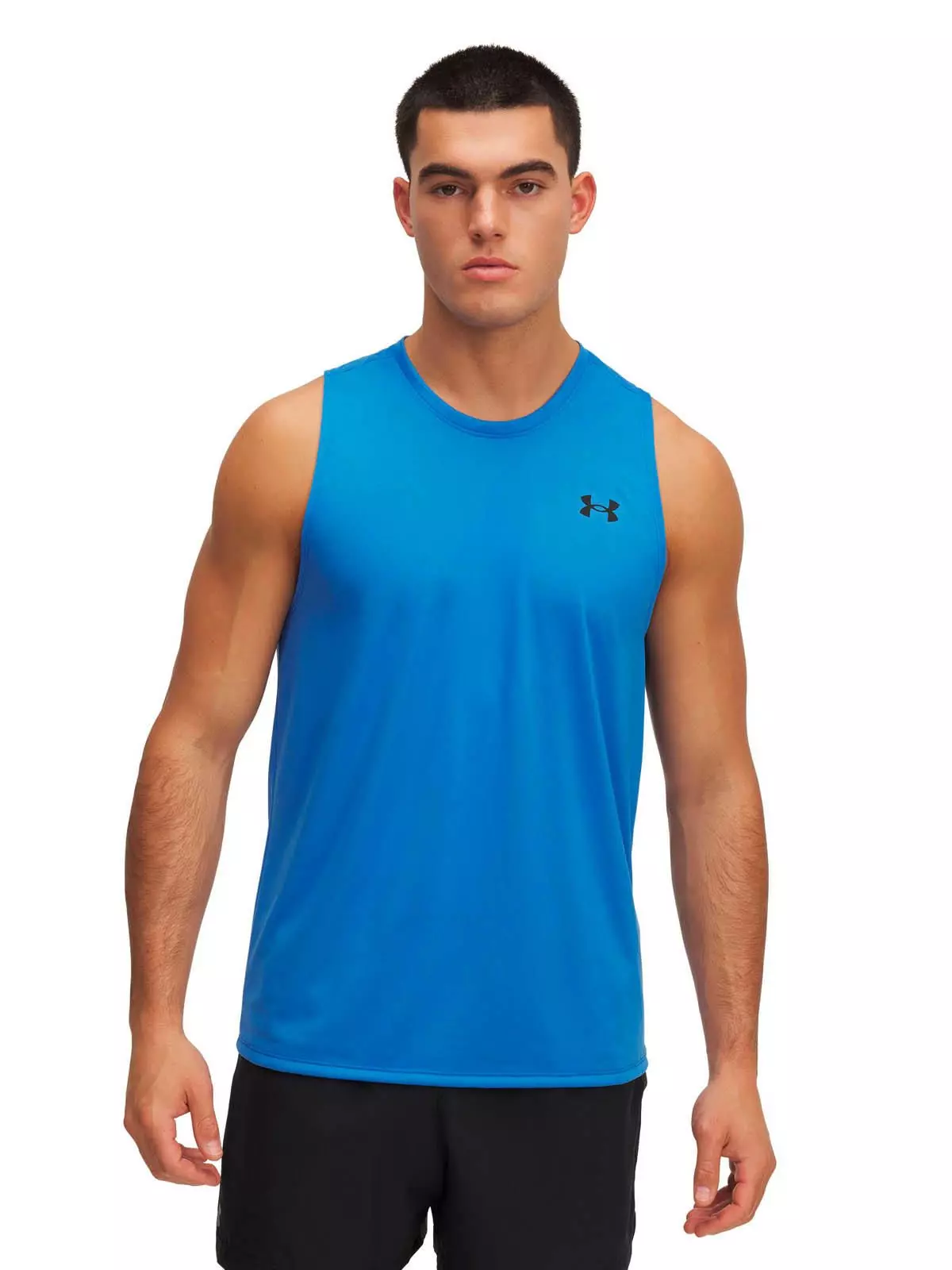 Polera sin mangas Training para hombre Tech azul -0