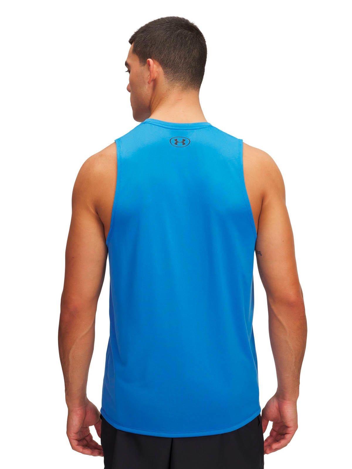 Polera sin mangas Training para hombre Tech azul -1