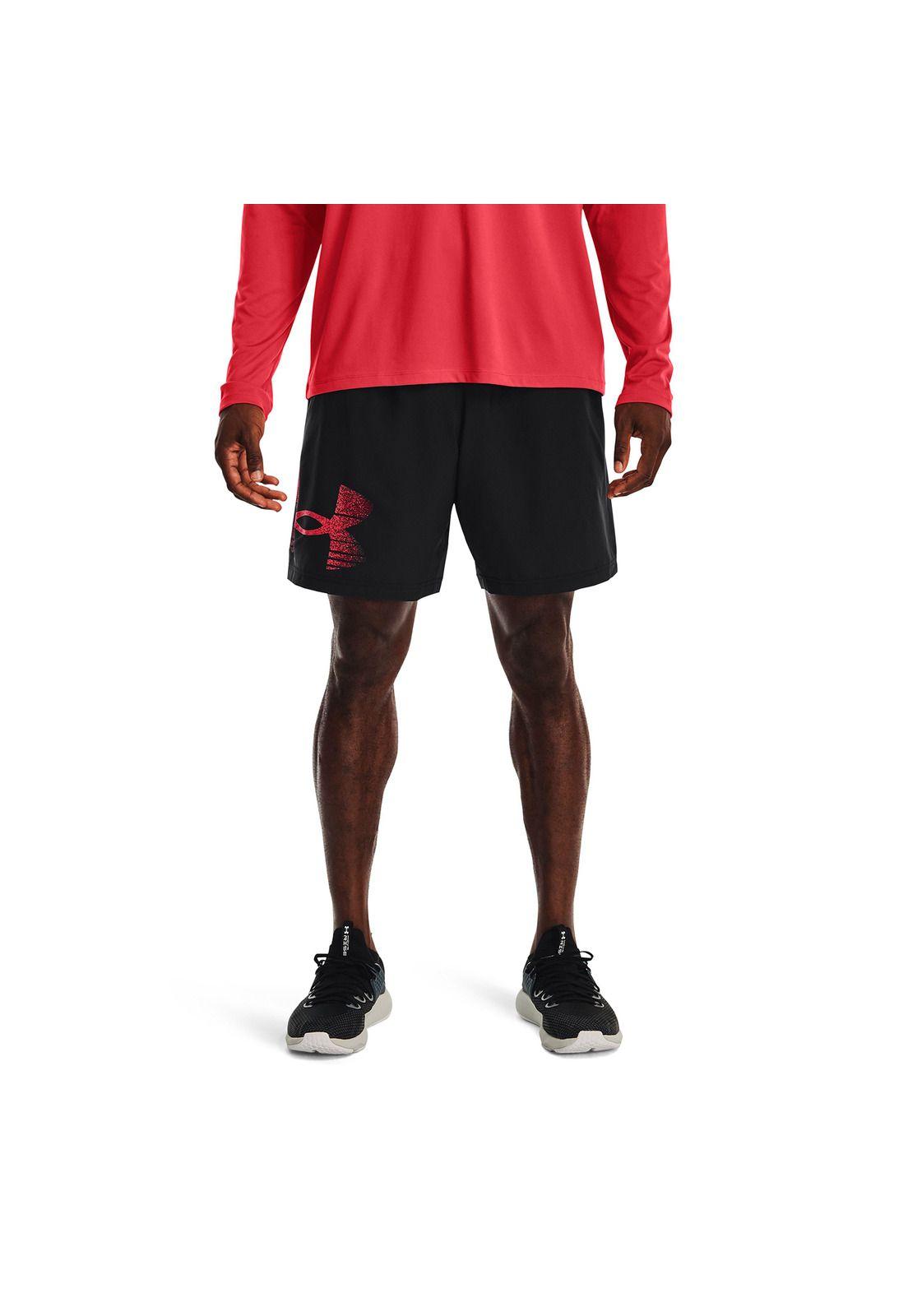 Shorts UA Woven Graphic para hombre Negro-2