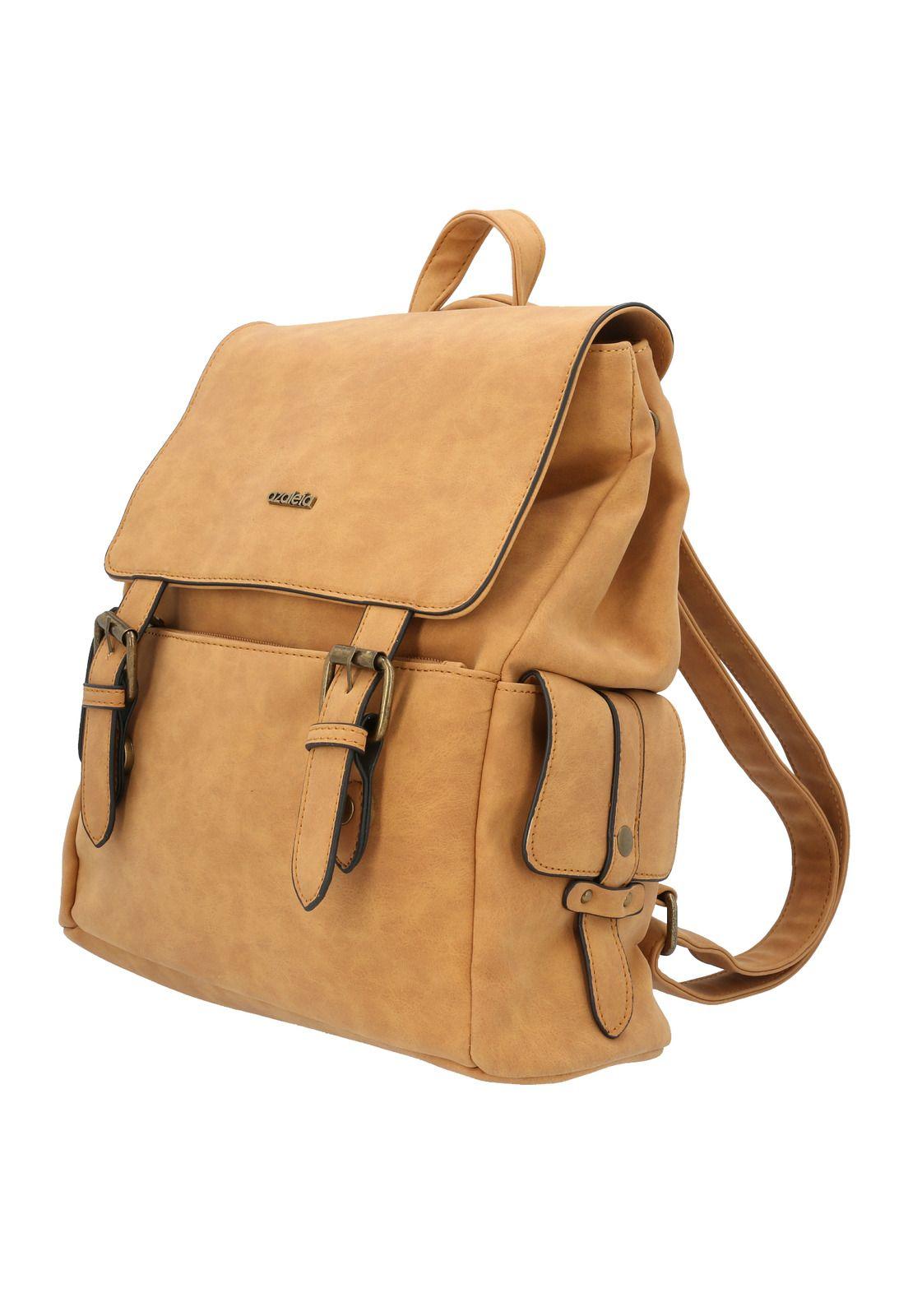 Mochila Mujer Rexii Mostaza-1