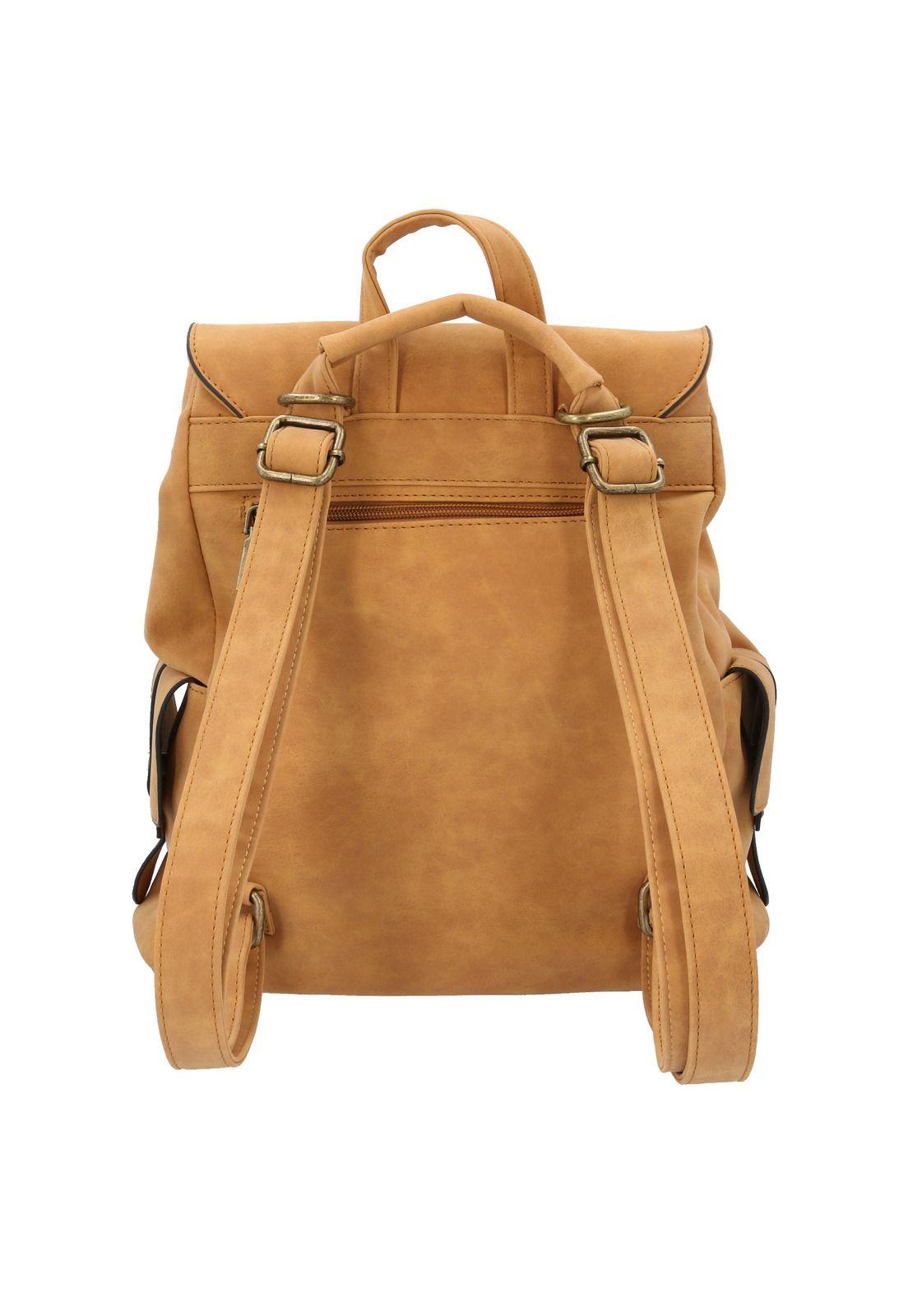 Mochila Mujer Rexii Mostaza-2