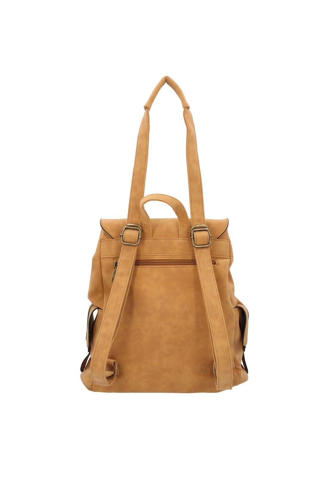 Mochila Mujer Rexii Mostaza-3