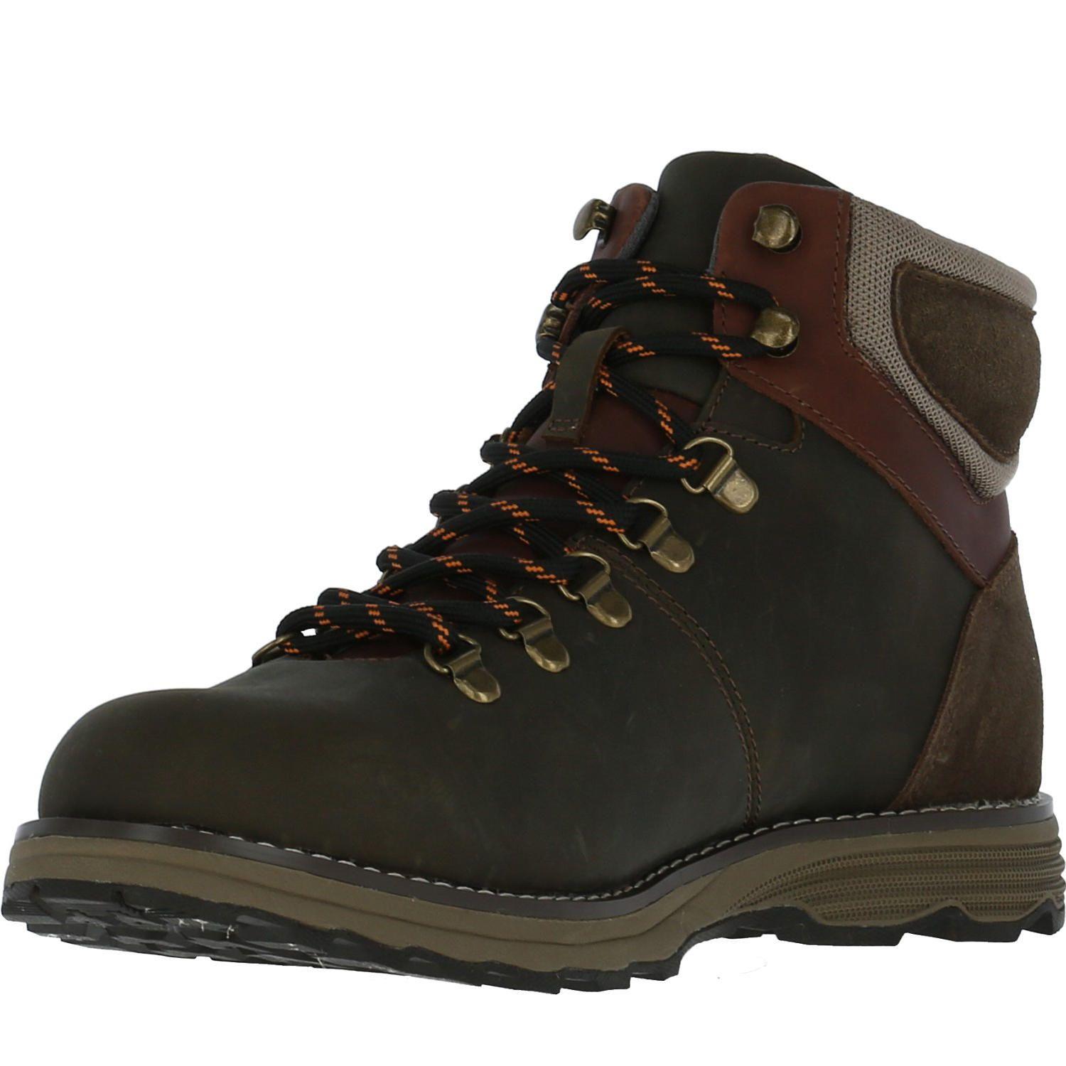 Botin Cuero Flannel Chocolate Hombre Rockford-1
