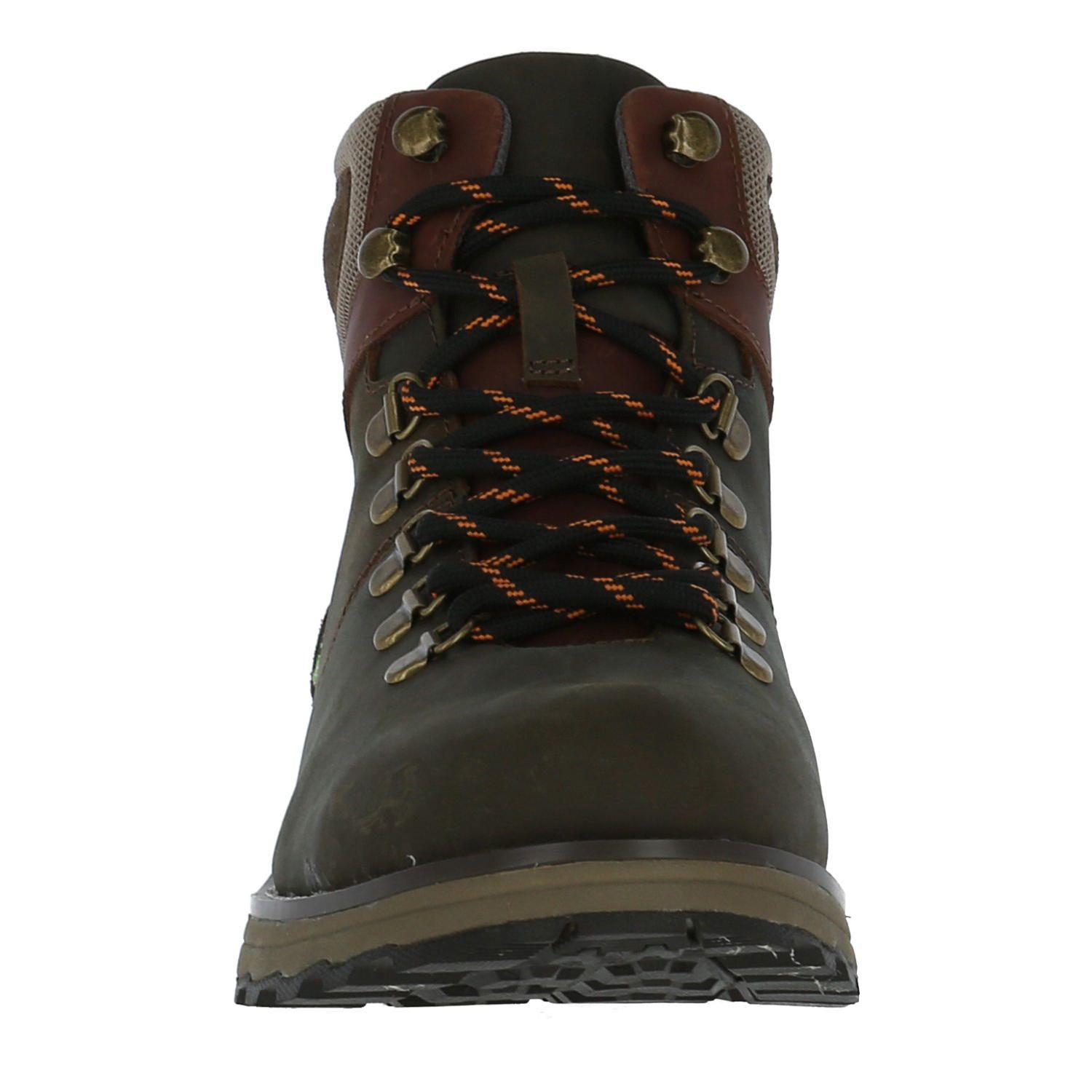 Botin Cuero Flannel Chocolate Hombre Rockford-4
