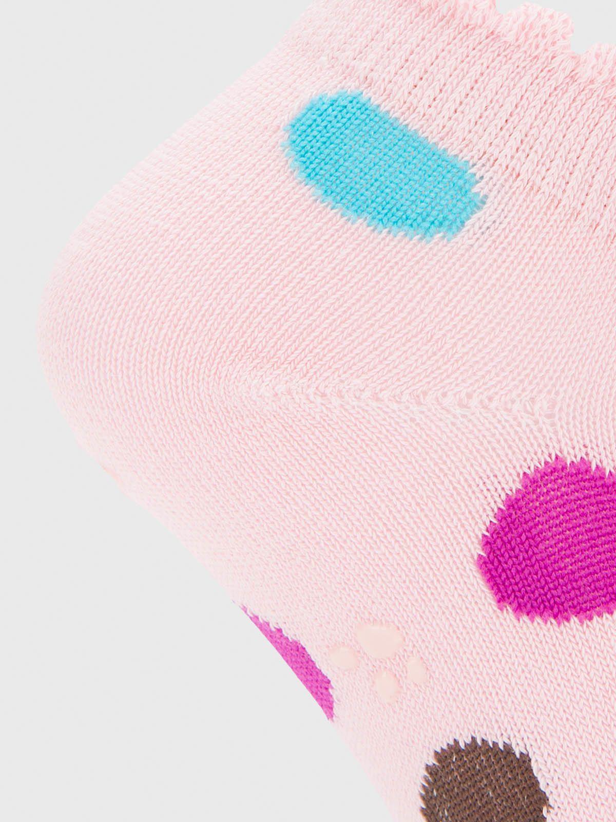 Calcetin Algodón Niña Circle Rosado-3