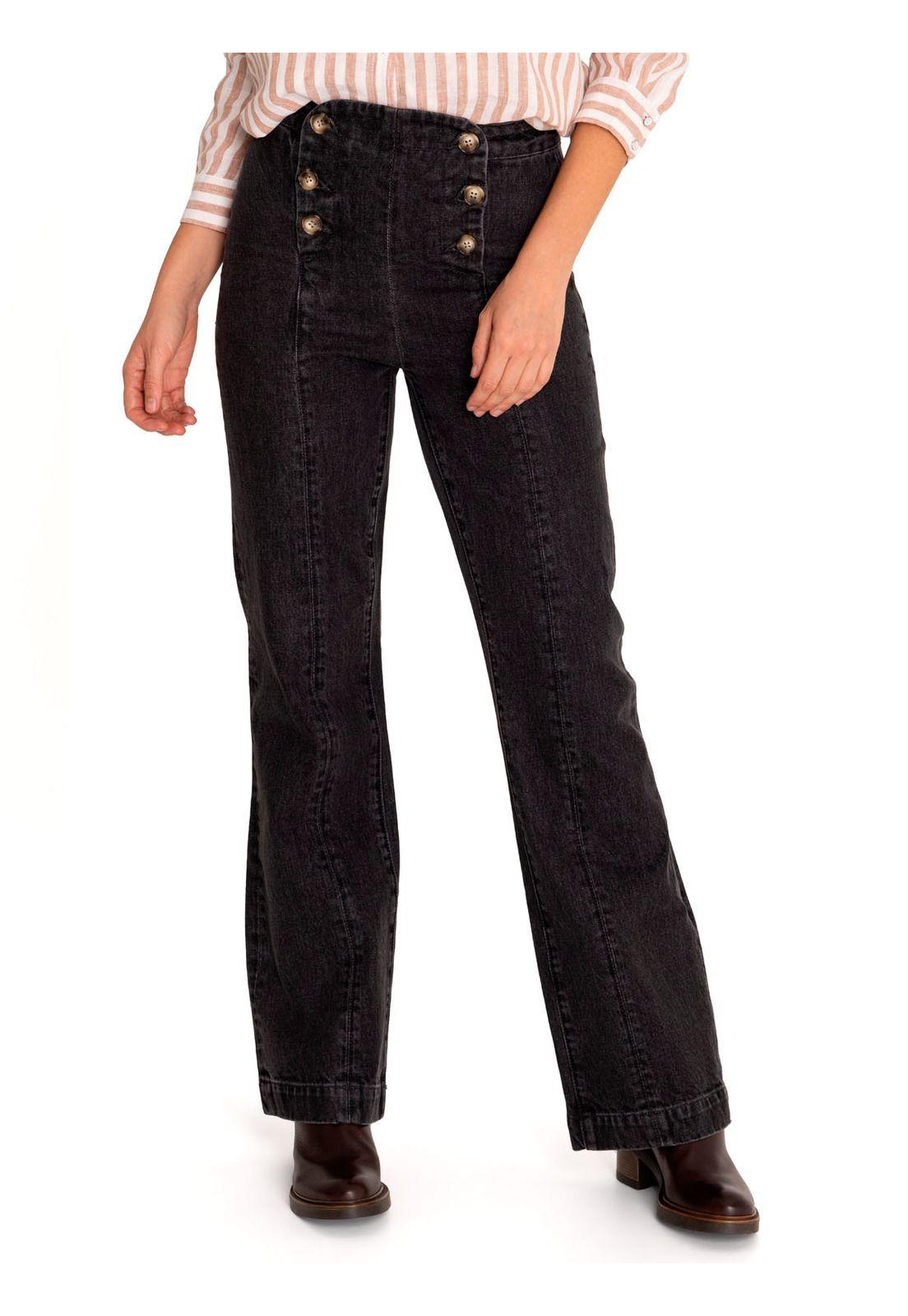 Jeans Algodón Orgánico Mujer Menta Gris-4
