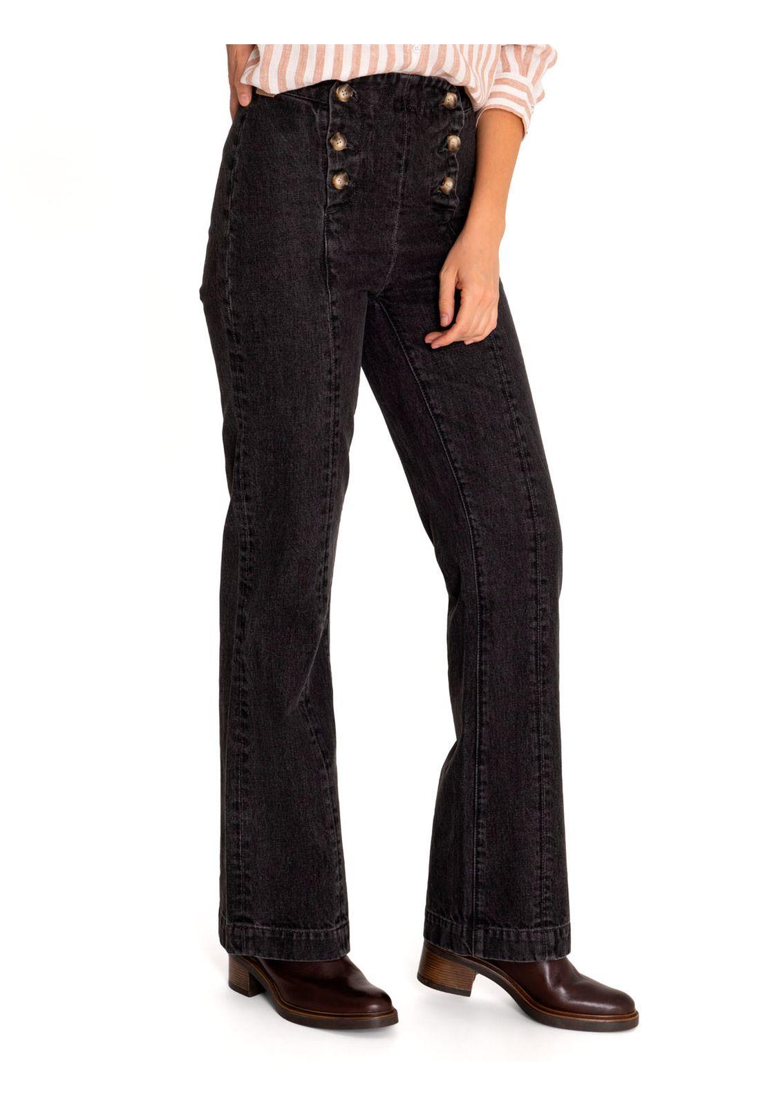 Jeans Algodón Orgánico Mujer Menta Gris-5