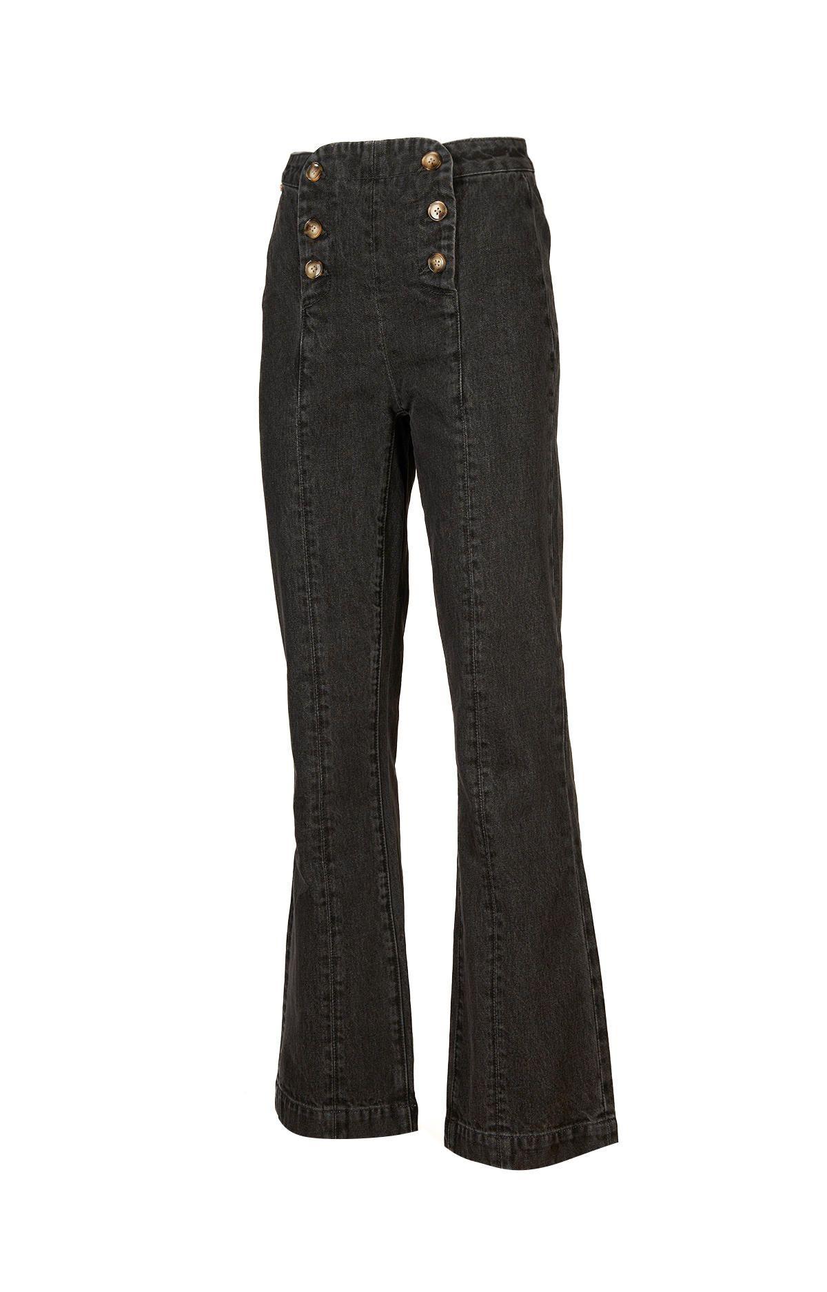 Jeans Algodón Orgánico Mujer Menta Gris-0