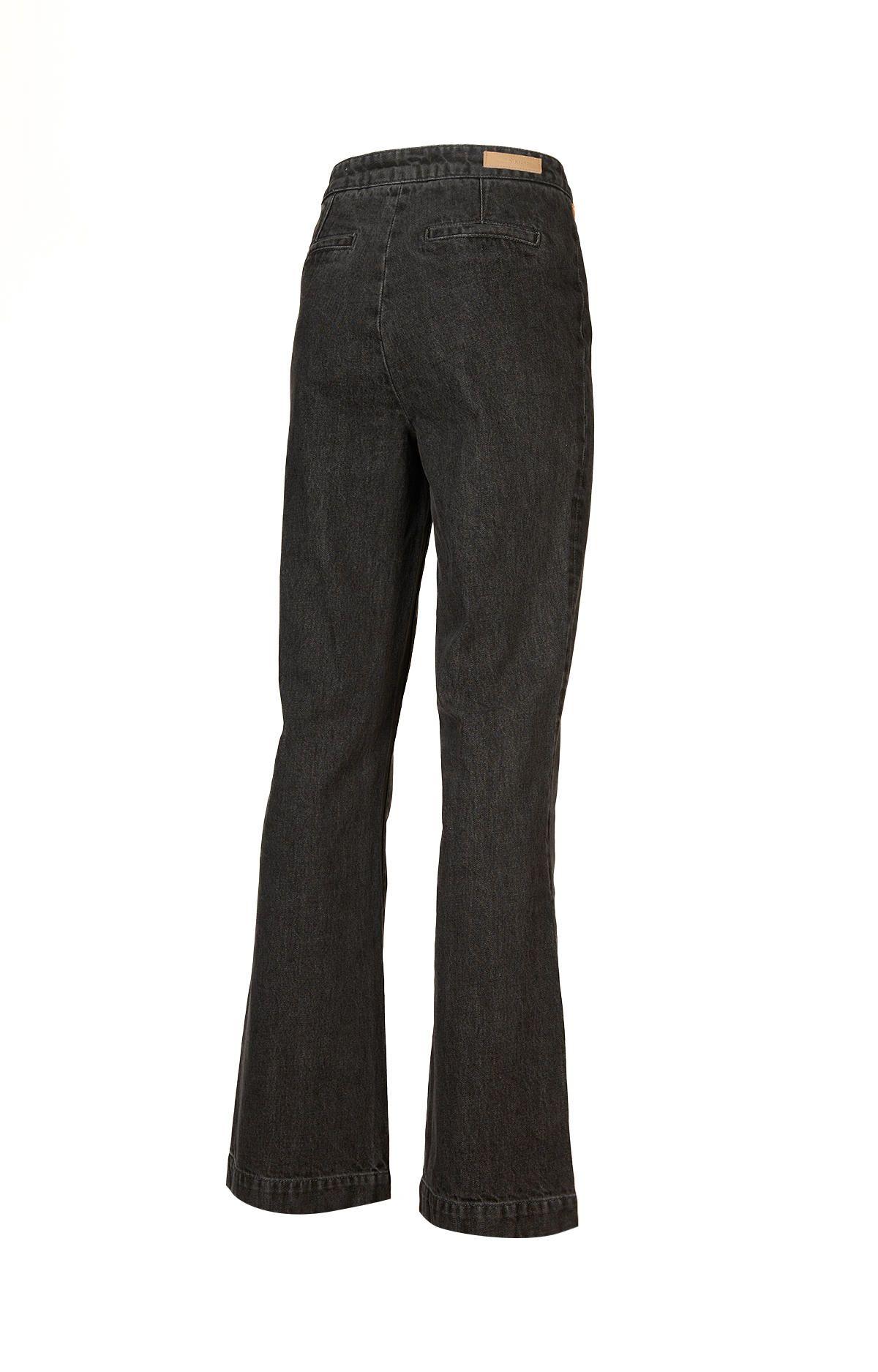 Jeans Algodón Orgánico Mujer Menta Gris-1