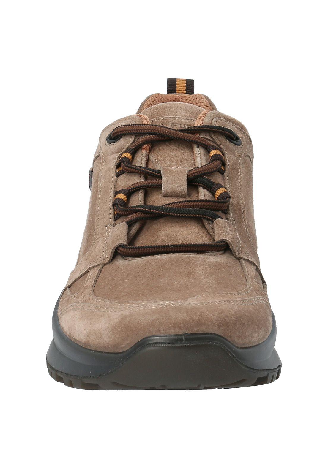 Zapatilla Cuero Hombre Aktua Taupe-1