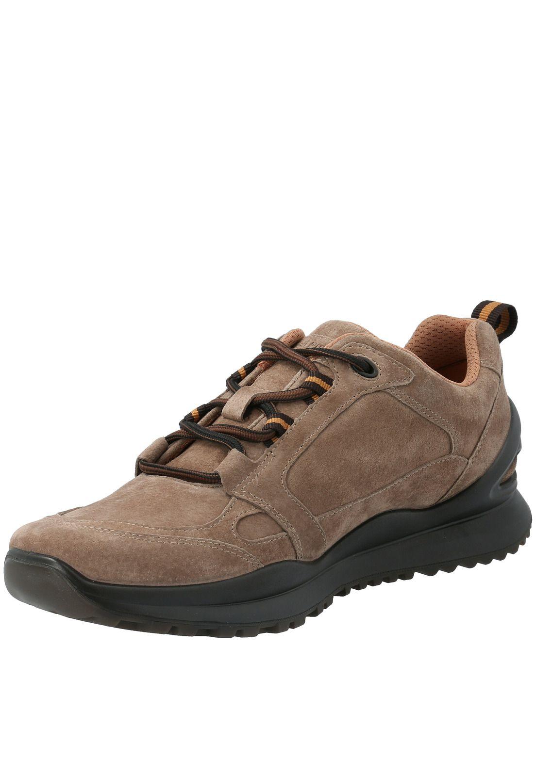 Zapatilla Cuero Hombre Aktua Taupe-2