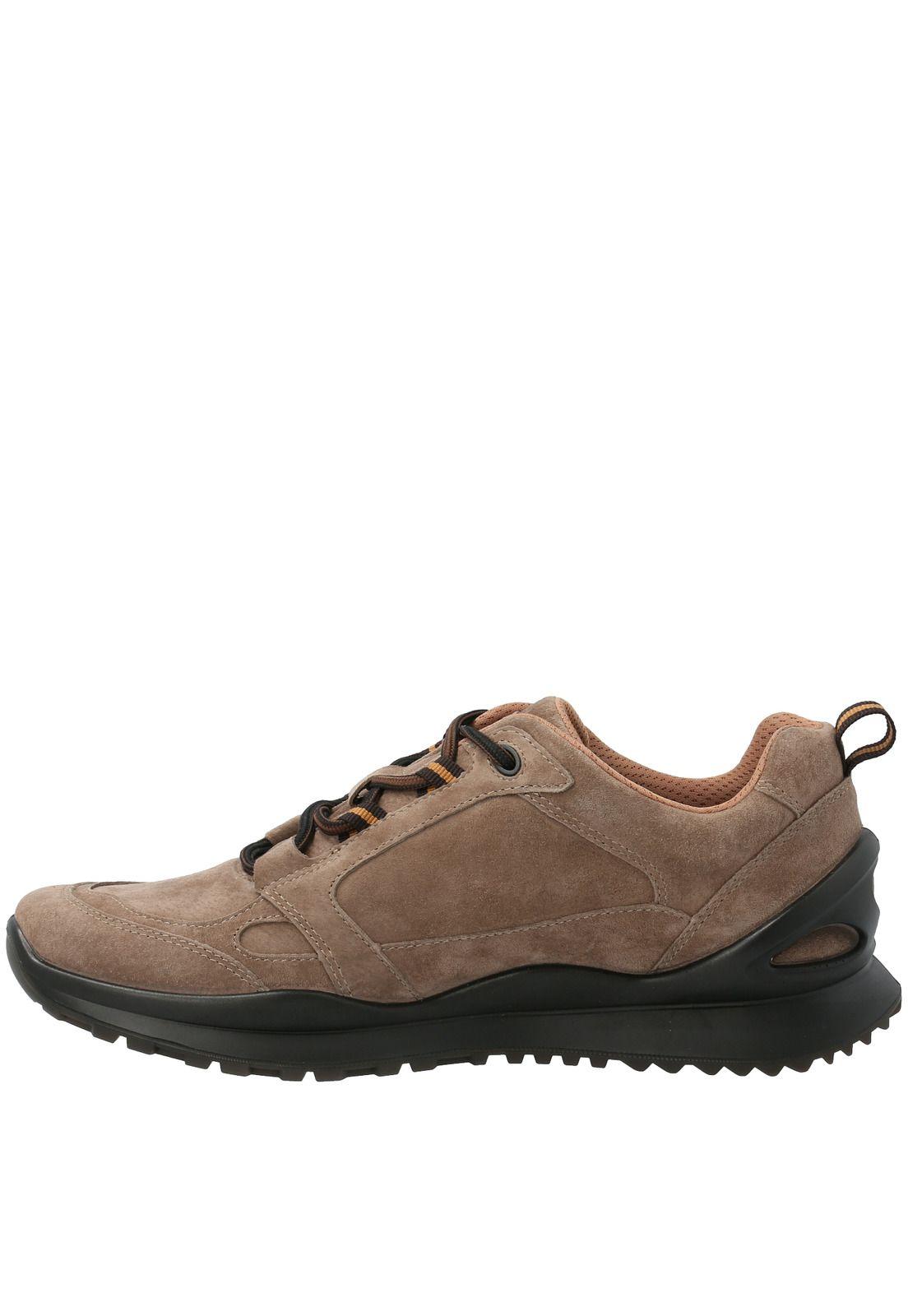 Zapatilla Cuero Hombre Aktua Taupe-3
