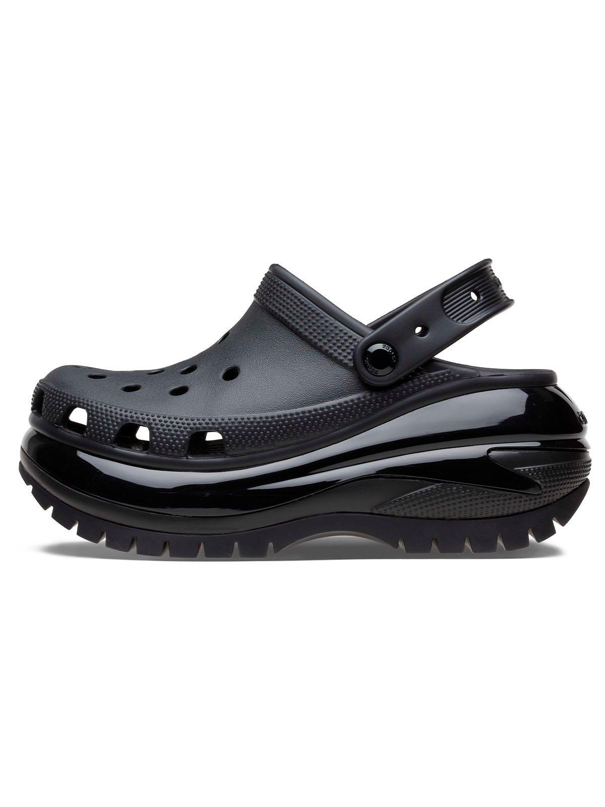 Zueco Crocs Mujer Mega Crush Clog Negro-1