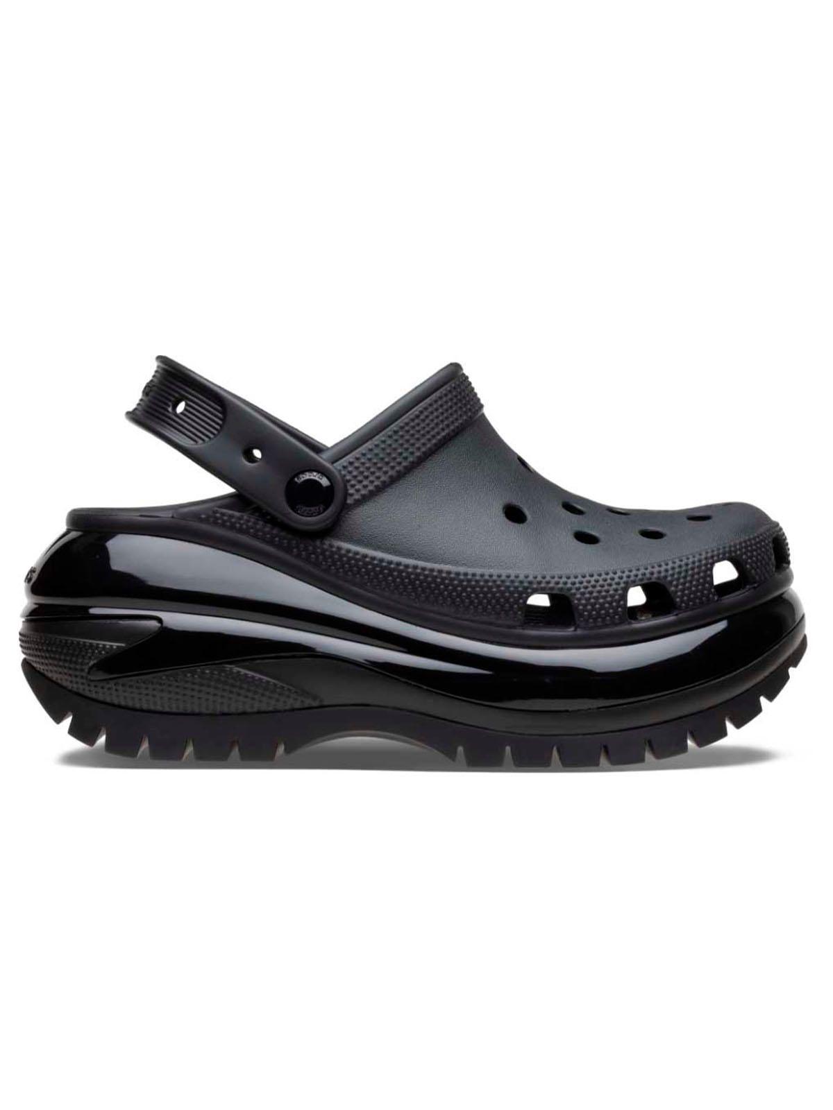 Zueco Crocs Mujer Mega Crush Clog Negro-0