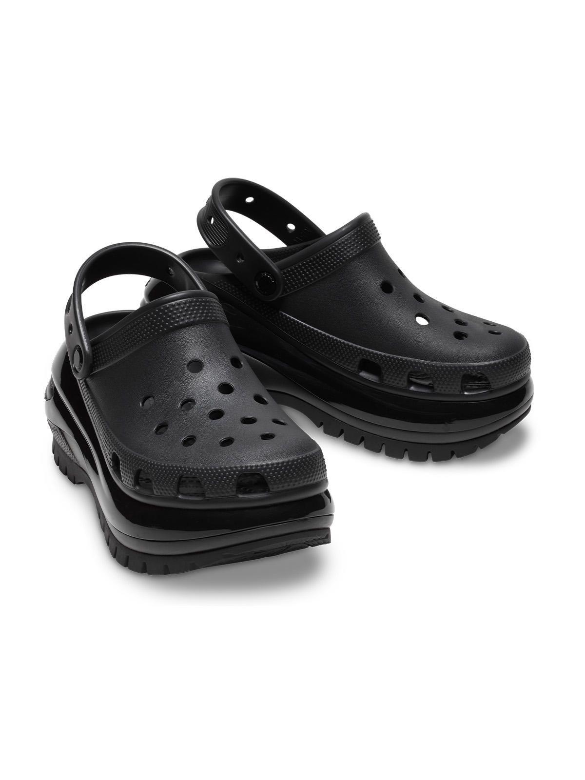 Zueco Crocs Mujer Mega Crush Clog Negro-3