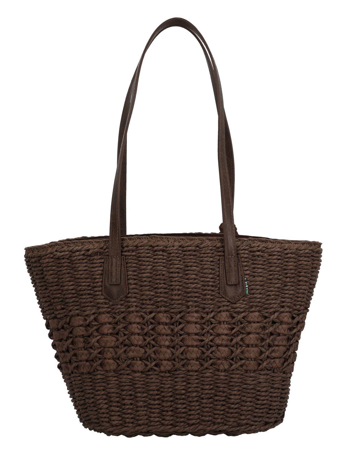 Cartera Papel Mujer Rkf Ivel Tote Café -2