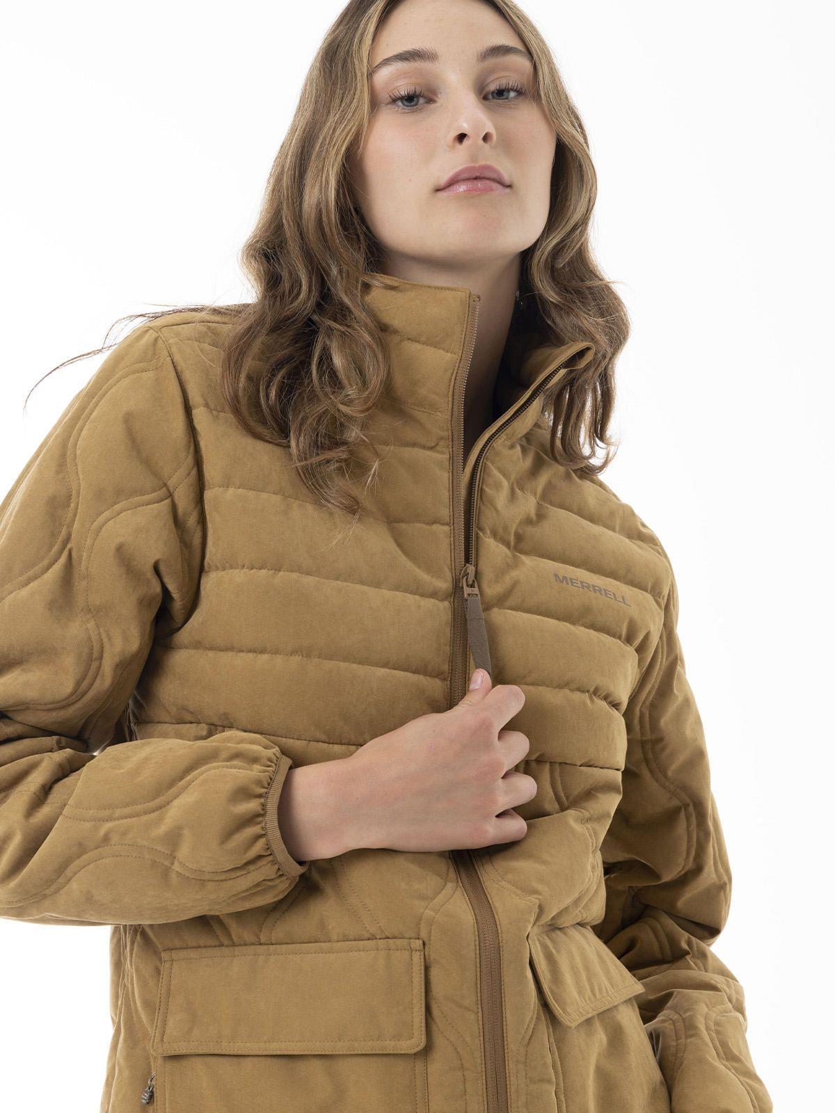 Chaqueta Mujer Softcore Quilted Mostaza-3