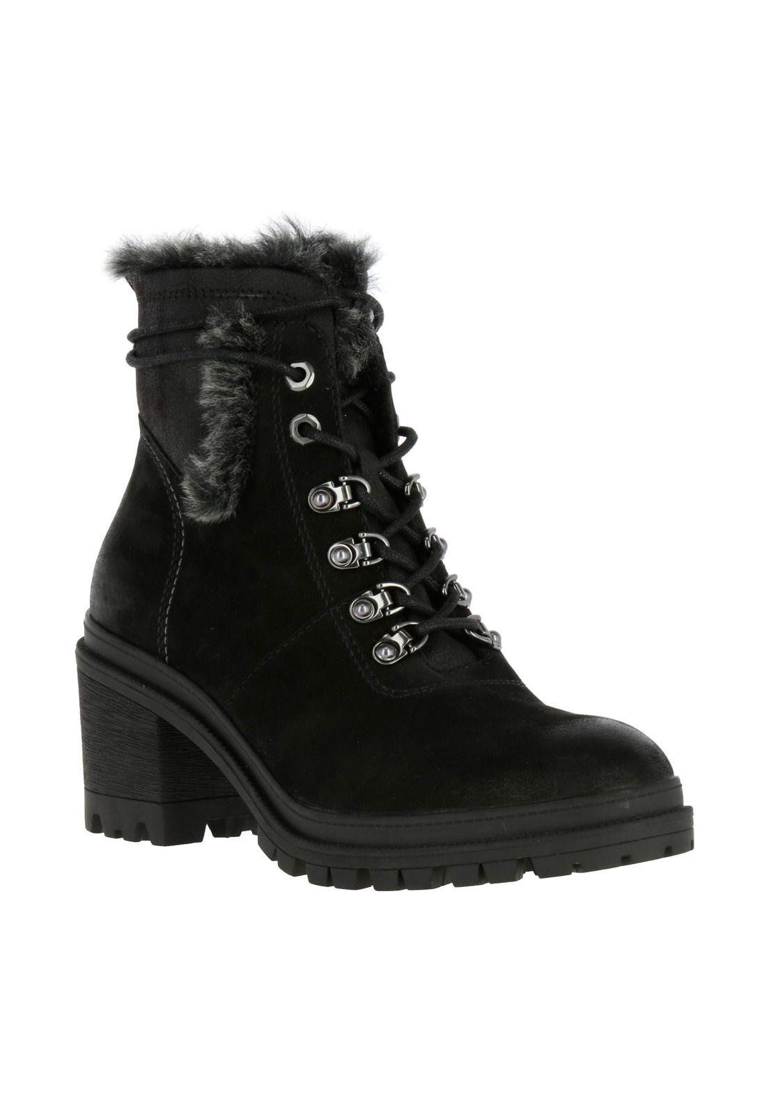 Botin Cuero Mujer Freda Negro-0