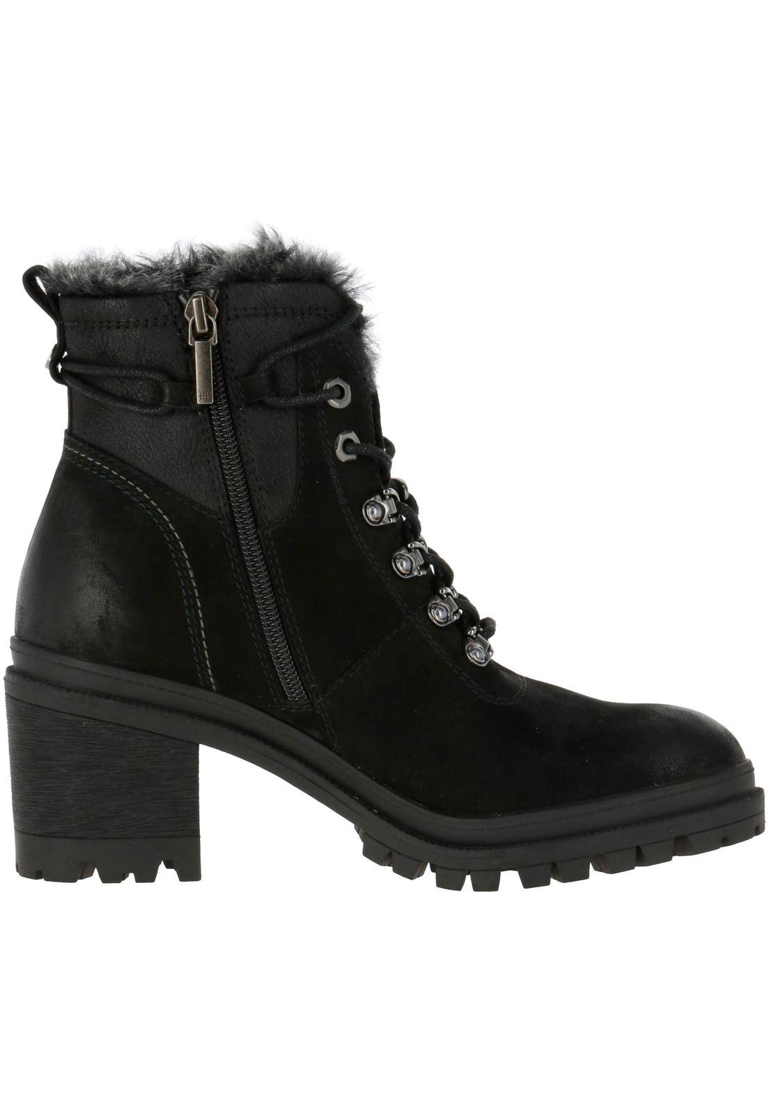 Botin Cuero Mujer Freda Negro-3