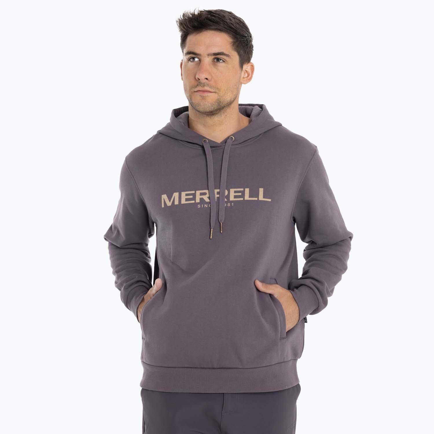 Poleron Hombre Full Zipper Gris Merrell-1