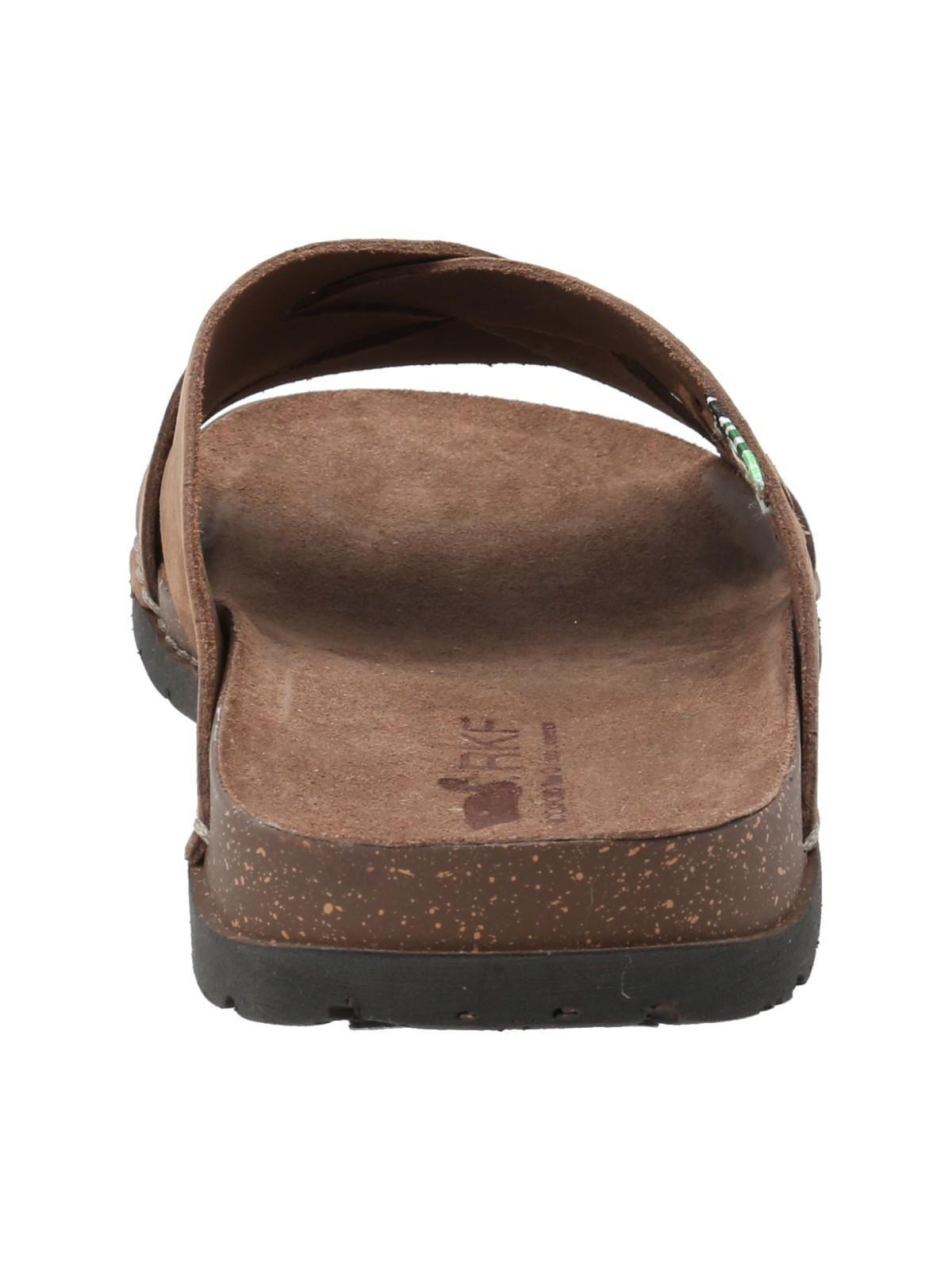 Sandalia Cuero Hombre Gorrión Café-6