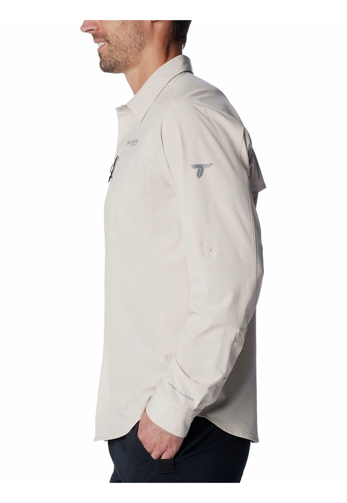 Camisa Hombre Summit Valley Woven Beige-1