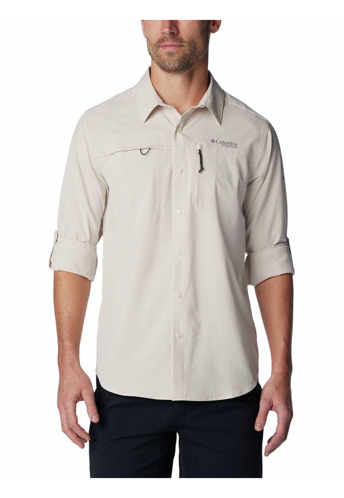 Camisa Hombre Summit Valley Woven Beige-6