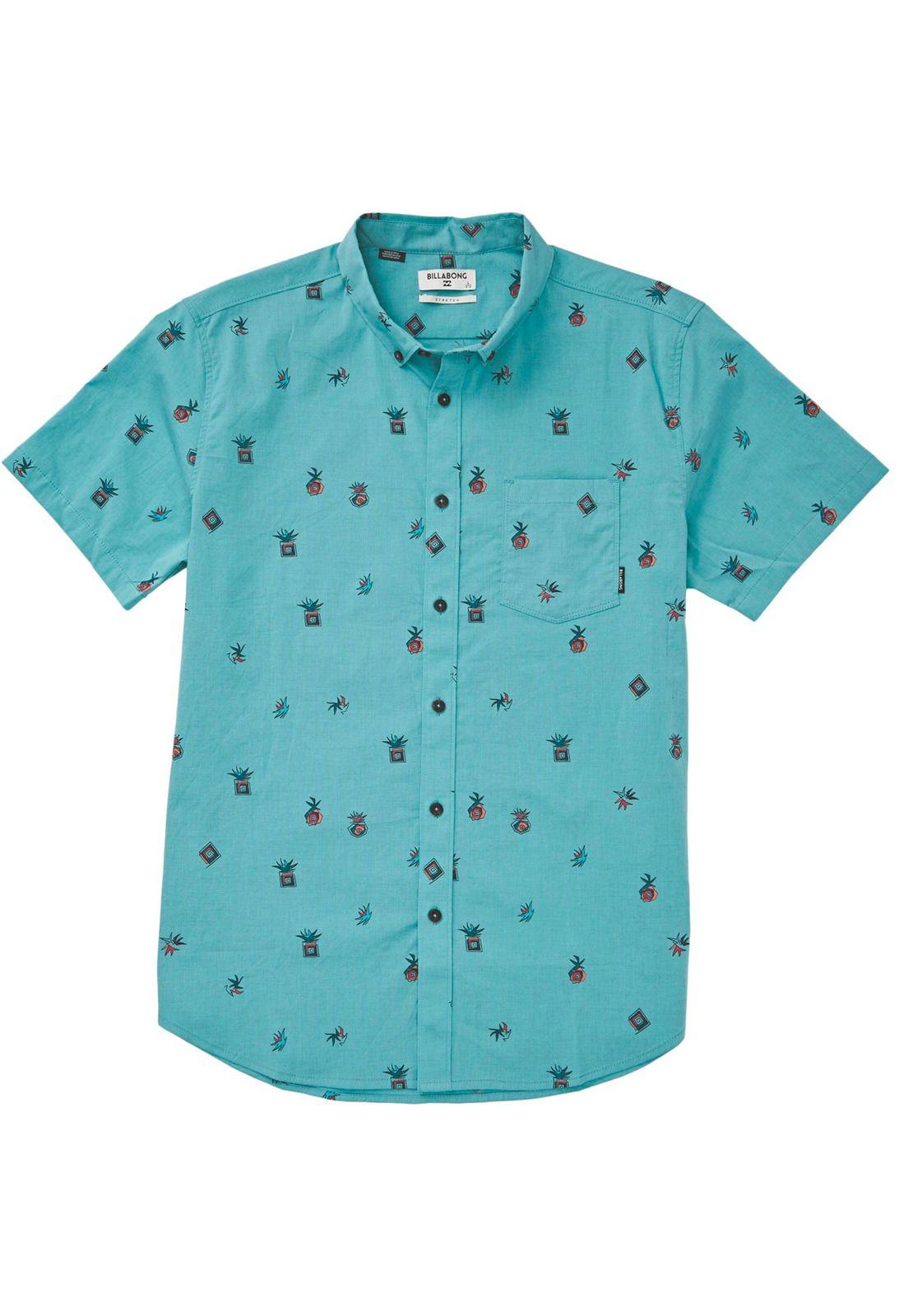 Camisa M/C Hombre Sundays Mini Ss Turquesa-0