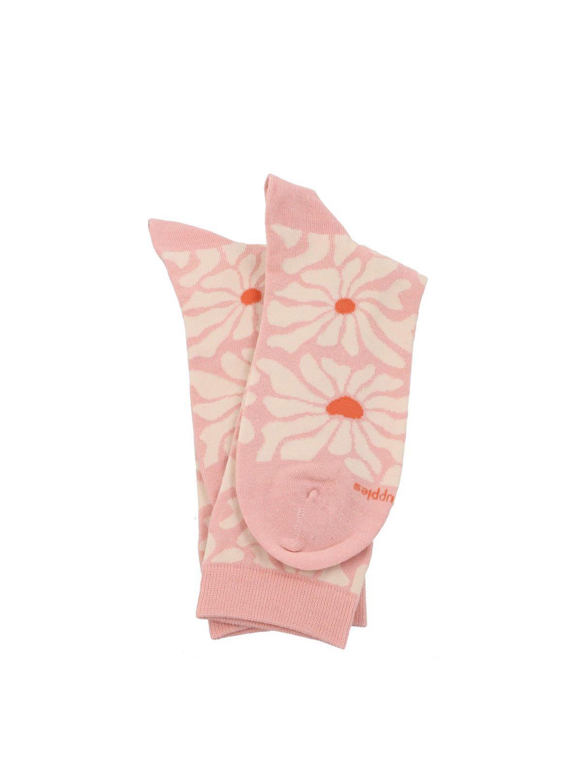 Calcetín Algodón Mujer C Marga Rosado-2