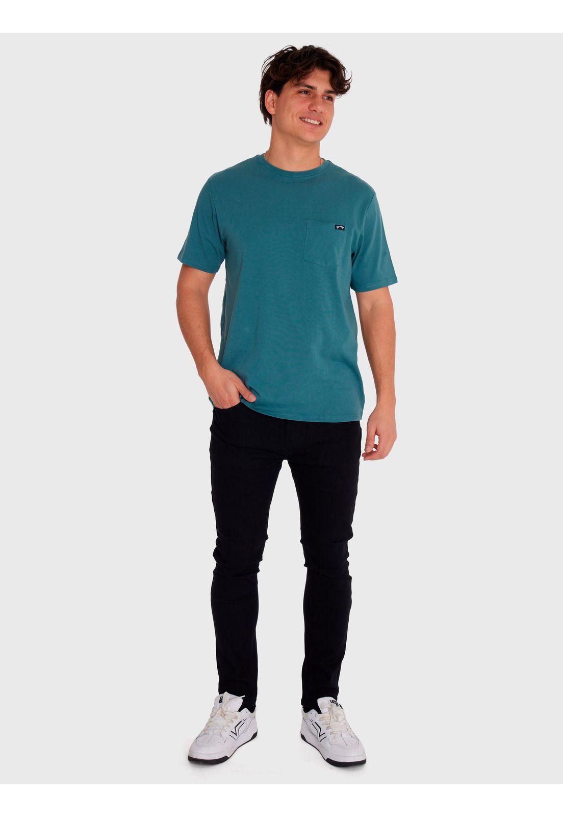 Polera Hombre Essential Pocket Verde-0