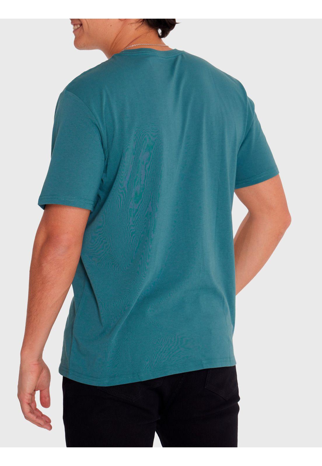 Polera Hombre Essential Pocket Verde-3