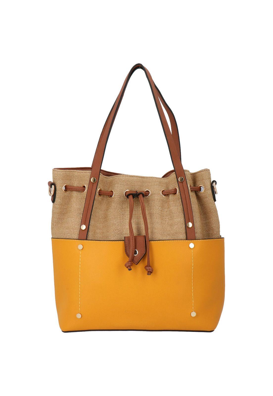 Cartera Nize Tote Amarillo Mujer-0