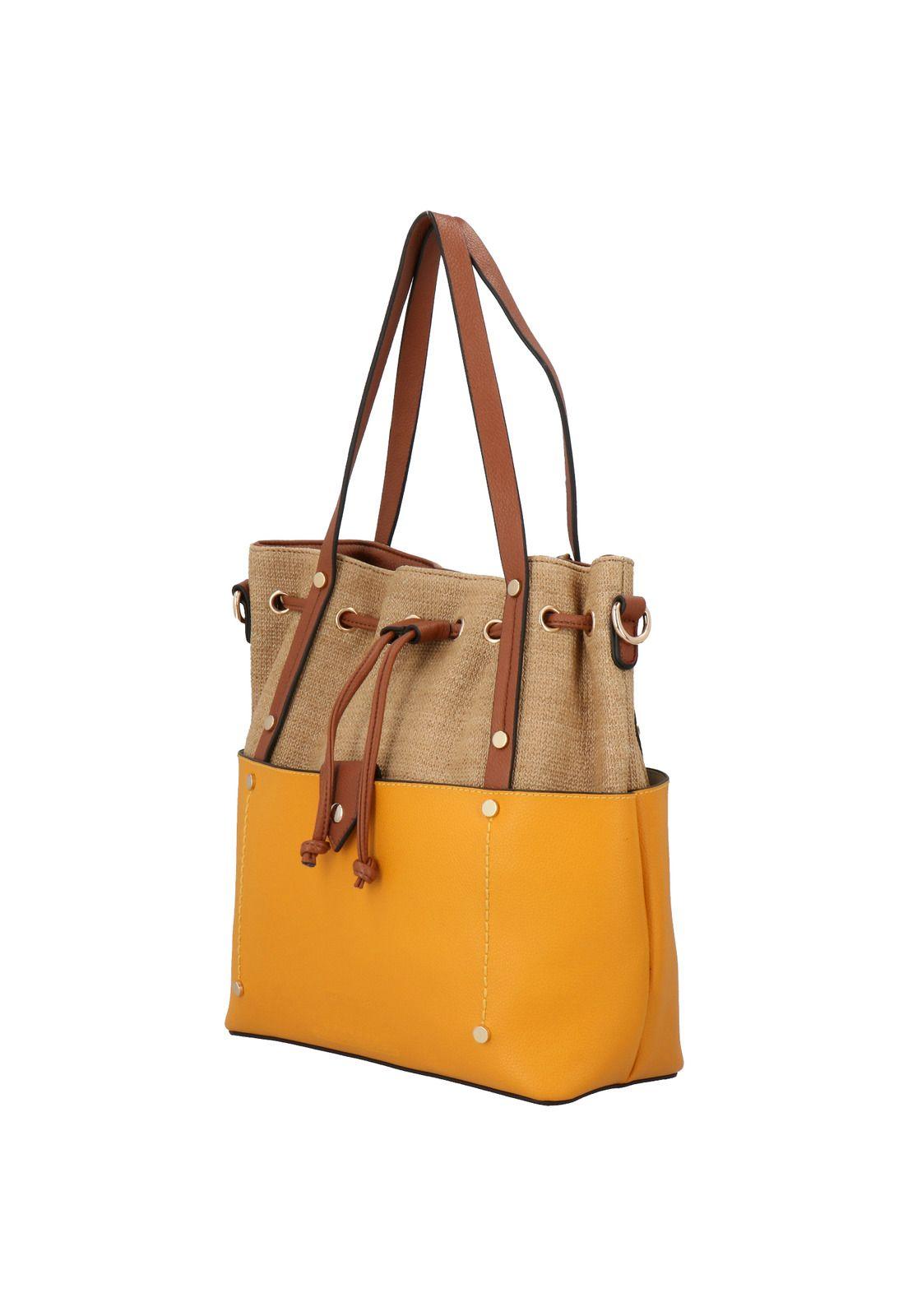 Cartera Nize Tote Amarillo Mujer-1