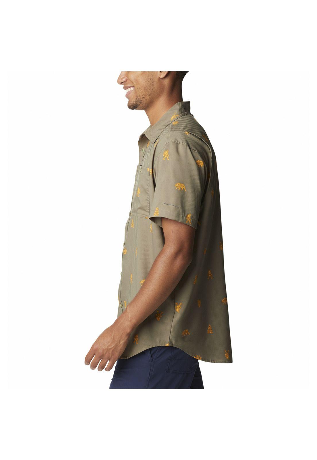 Camisa M/C Hombre Utilizer Printed Sho Gris-1