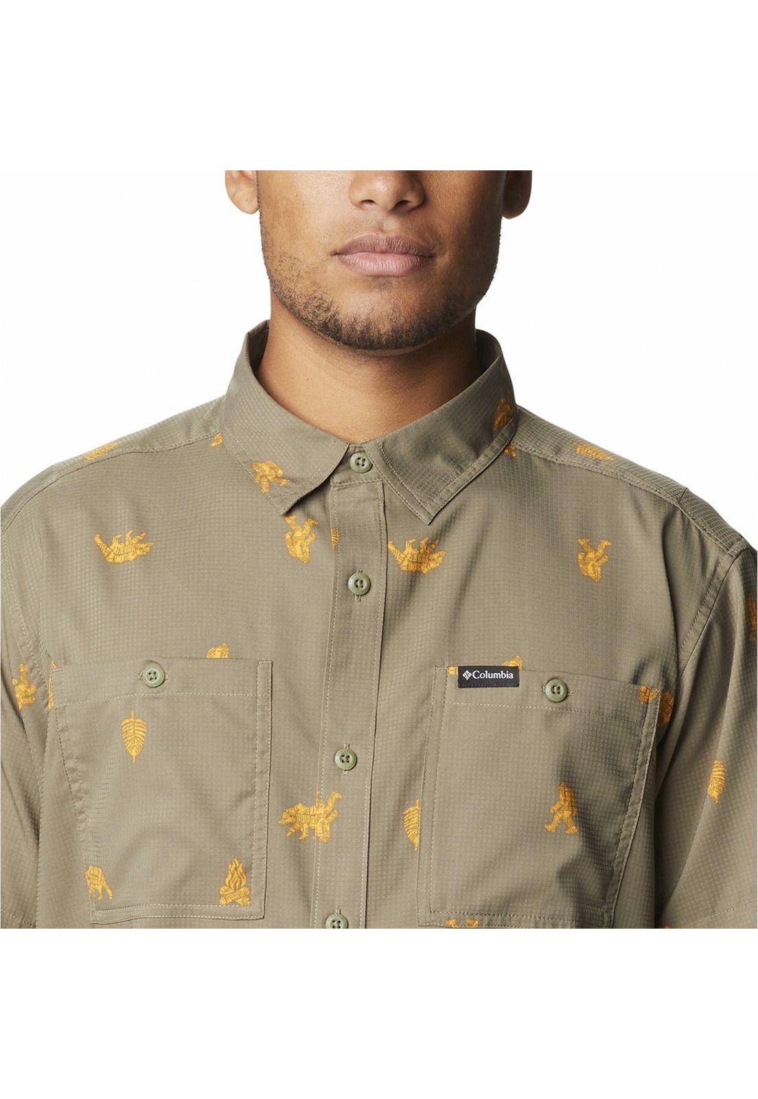 Camisa M/C Hombre Utilizer Printed Sho Gris-2