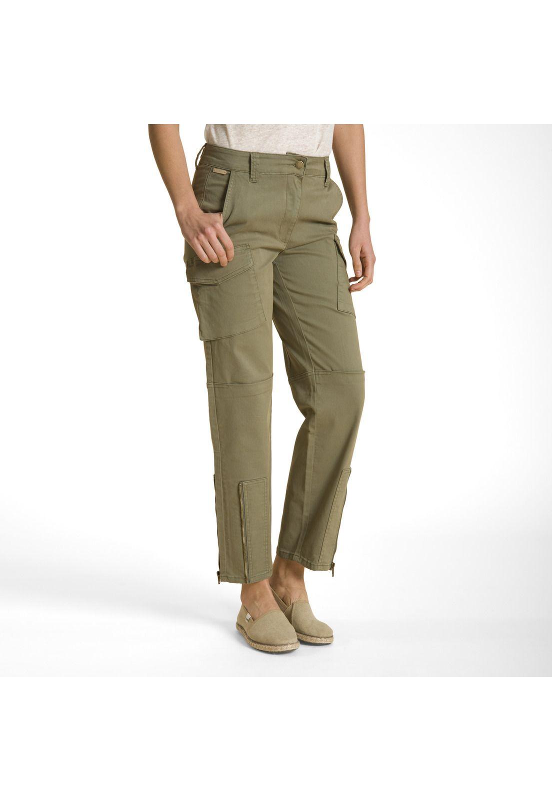 Pantalon Cargo Verde Petróleo-0
