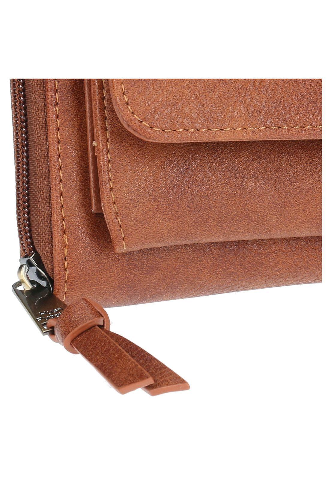 Billetera Mujer Hp Clark Café-3