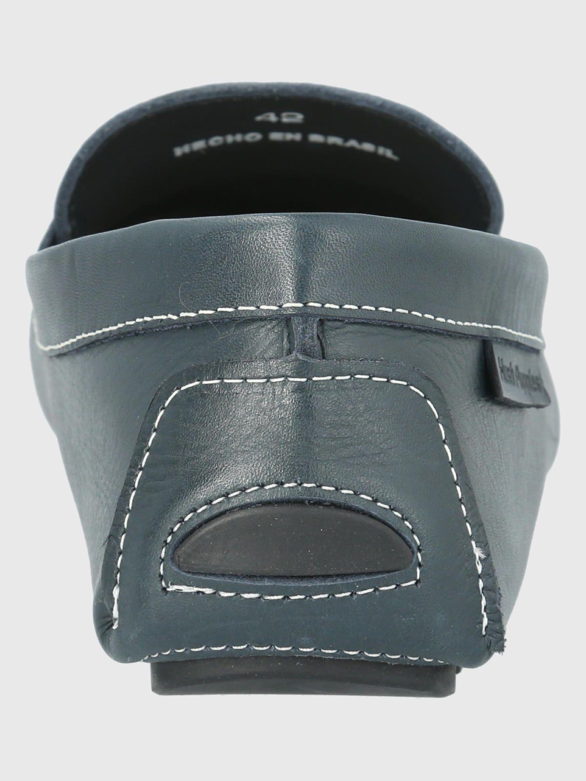 Mocasín Cuero Azul Oscuro Hombre Lotus -5
